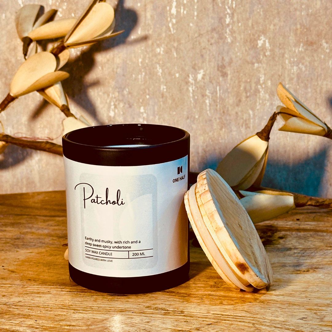 Patchouli - One Half Aromatherapy Candles
