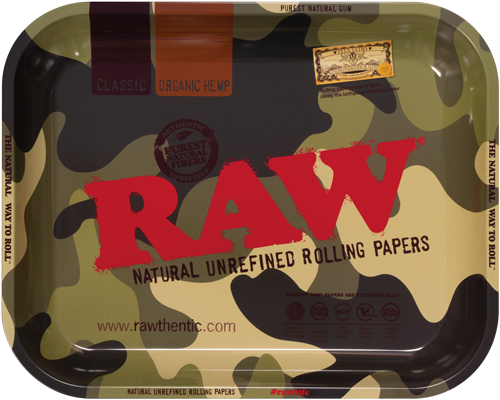 RAW CAMO ROLLING TRAY LARGE ON HERBBOX INDIA