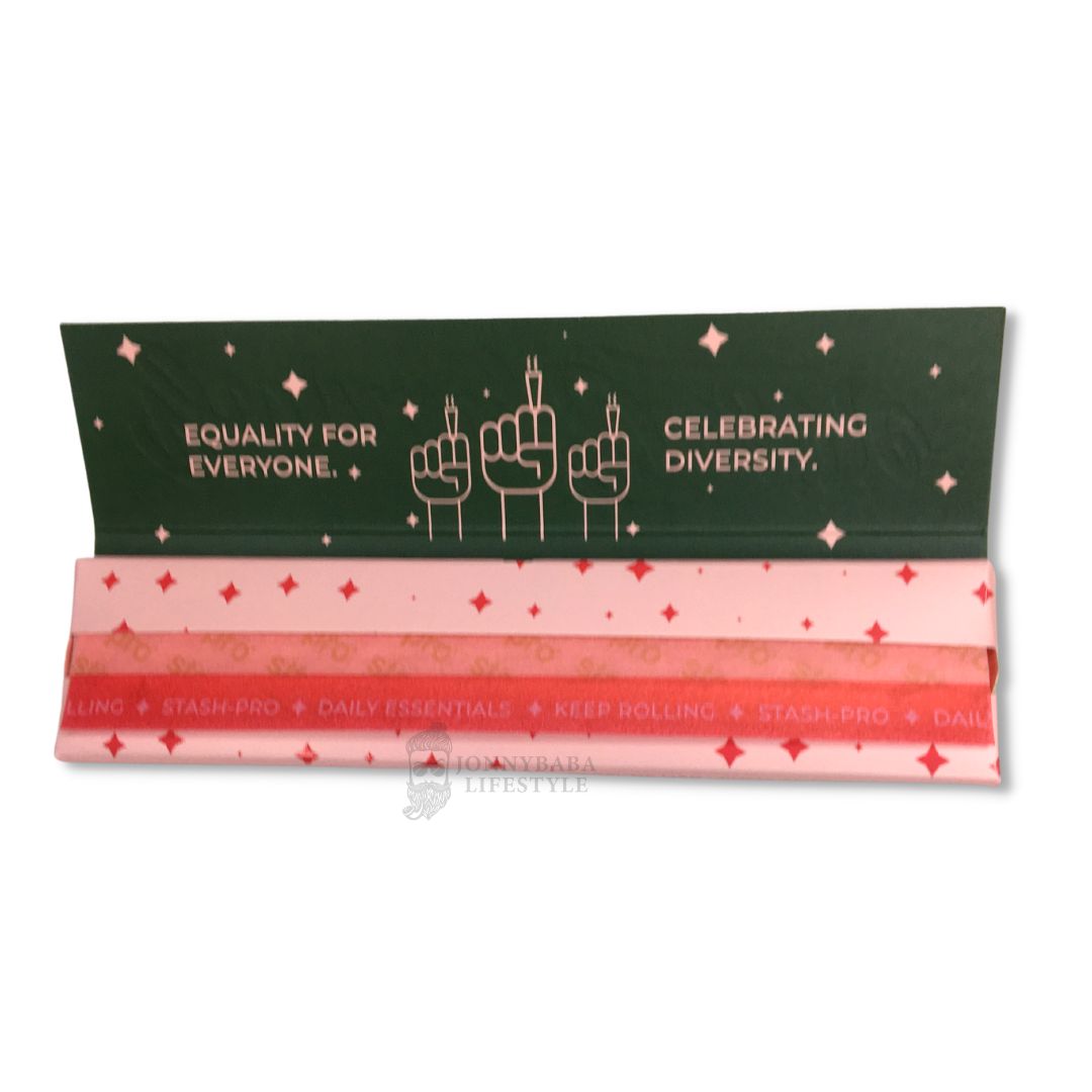 Stash pro Pink rolling paper Herbbox India