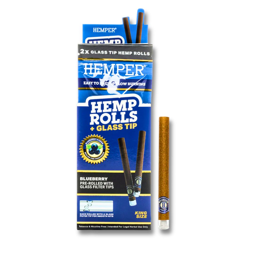 Hemper Glass tip hemp Rolls Blueberry