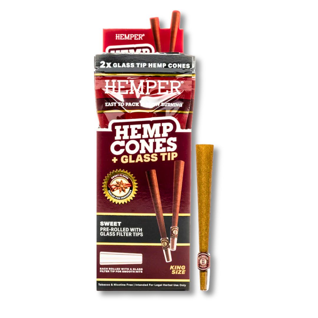 Hemper Glass Tip Hemp cone Sweet