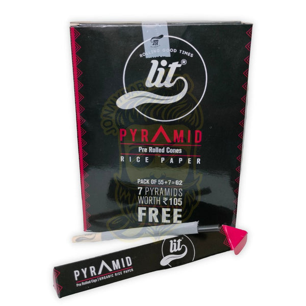 Lit Pyramid Rice Pre Rolled Cones - Herbbox India – HERBBOX India