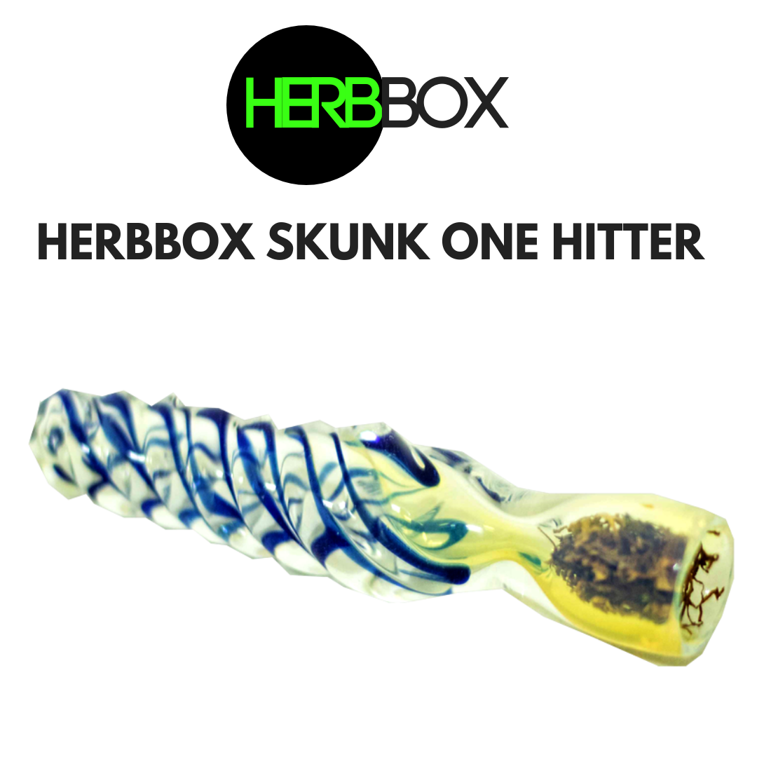 HERBBOX Skunk Glass One Hitter Pipe Online in India