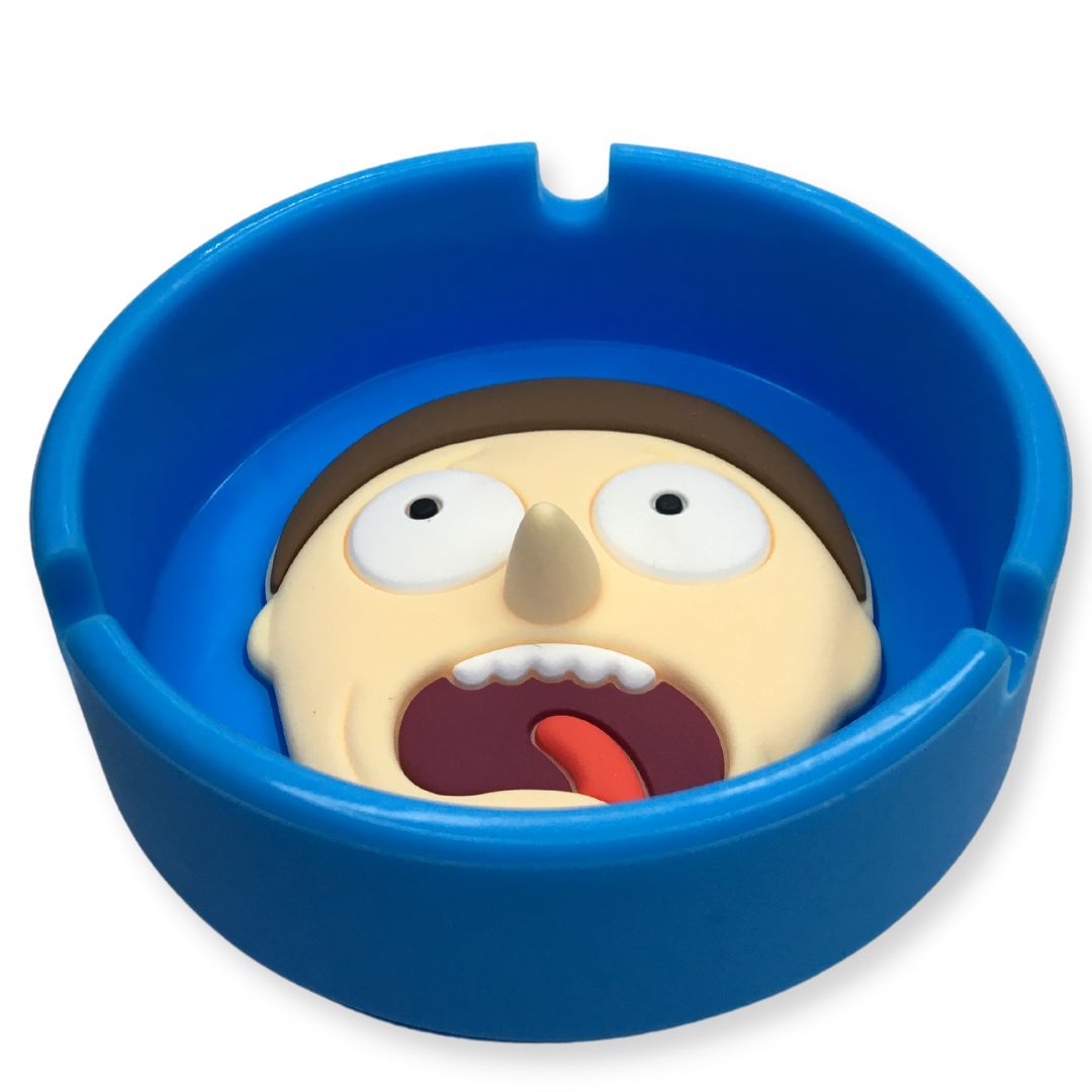 Morty silicone ashtray blue Herbbox